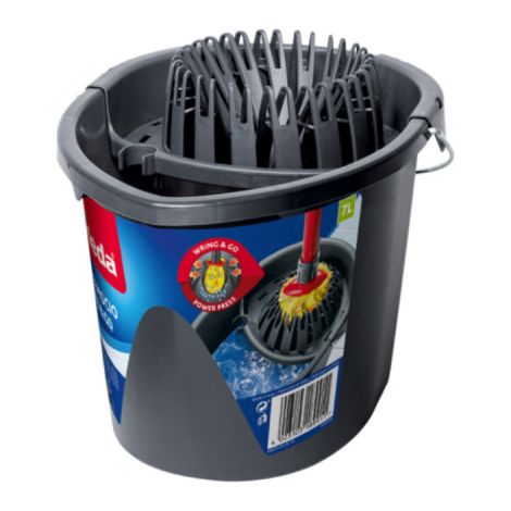 Secchio con Manico Vileda Grigio 7 L (1/6)
