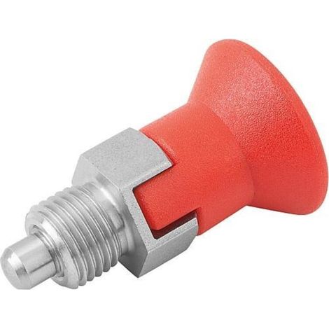 KIPP Arretierbolzen GR.2 M12x1,5 6mm Form C mit Rastnut ohne Kontermutter Ku. (1/3)