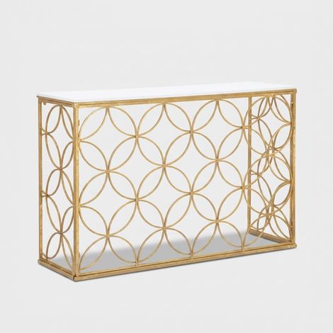 Consola de metal con tablero efecto mármol Star Marble (1/5)