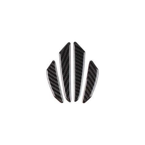 Protecteur de porte de voiture en fibre de carbone, kit logo anti-collision – (1/5)