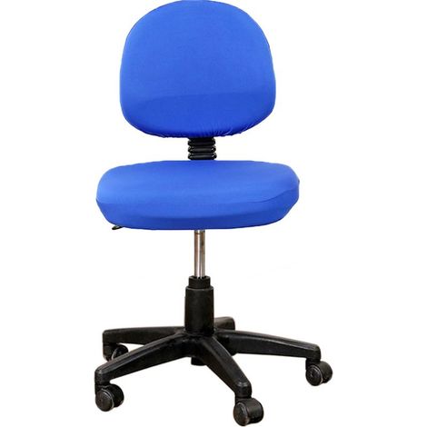 Zoternen – Housse de chaise extensible pour bureau – Polyester 92% – Largeur 37-50 cm – Longueur 38-52 cm – Lavable et sans rides – Couleur bleu (1/5)