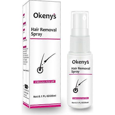 Spray dépilatoire effet 2 minutes, crème dépilatoire indolore, douce et nourrissante, pour une peau lisse, rapide et facile (20 ml). (1/4)