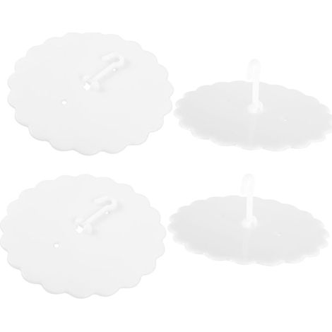 Lot de 4 crochets adhésifs pour rideaux lit, fixation plafond en (1/5)