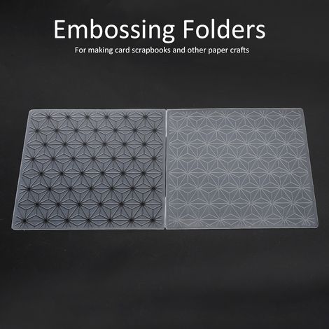 2pcs Modèles de Gaufrage pour Scrapbooking, Décorations Albums Photos DIY Relief Concave Convex (EM198) (1/3)