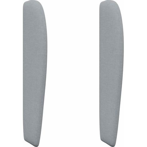 Maison Exclusive - Kopfteil Ohr Hellgrau 80 x 23 x 6 cm Stoff
