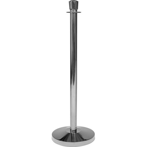 Potelet pour tapis rouge - Chrome - Tête ovale (1/5)