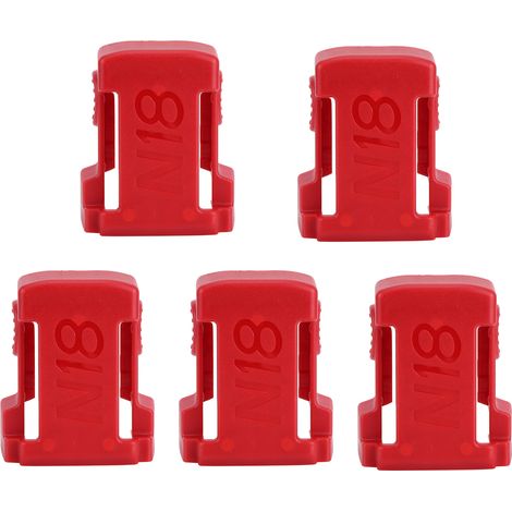 Support de batterie 5 pièces, compatible avec les batteries Milwaukee M18 et 18VRed. (1/5)