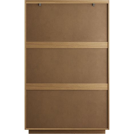 Commode en bois à six tiroirs, rangement polyvalent pour salon et chambre, finition chêne 80 x 48 x 127 cm (1/5)
