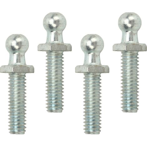 Jeu de 4 goujons à rotule 10mm, filetage 5/16-18, dureté élevée, stables et robustes, avec rondelles, pour boîtes à outils, camping-cars et voitures, 1 pouce (1/5)