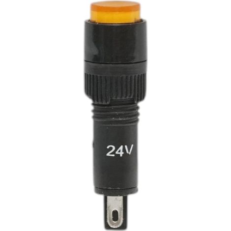 Indicatore di segnale industriale LED giallo 24V Ø 8mm Breckner Germany (1/4)