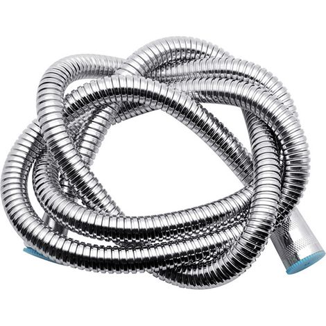 Tuyau de douche à main extra long plaqué avec raccord à écrou en laiton massif (1/5)