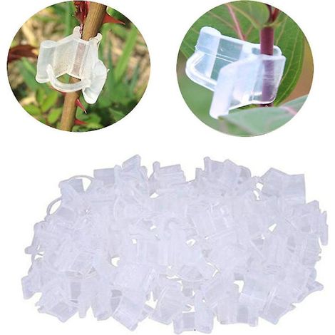 100 clips de greffage en plastique pour plantes, mini-accessoires de jardinage pour semis (1/3)