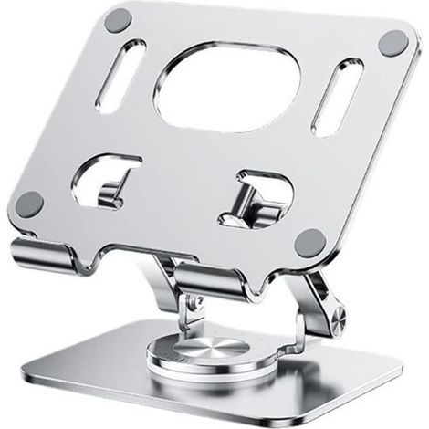 Support pour Tablette Multi-Angle, Support de Tablette Pliable Rotatif à 360° en Aluminium, Compatible avec Tablette 4.7 à 12'' (1/4)