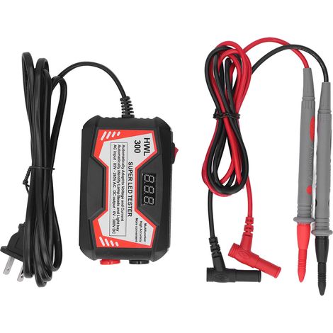 Testeur de perles LED sans démontage, boîtier ABS, outil de diagnostic rétroéclairage TV pour réparation, 85‑265V prise US (1/5)