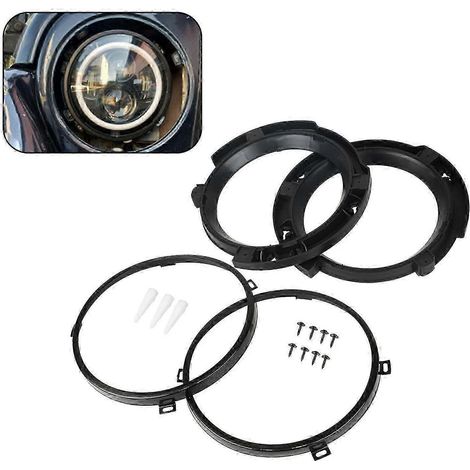 Paar Scheinwerfer-Befestigungsringe, 7 Zoll, Ersatz für Jeep Wrangler JK 2007-2017 SZRH