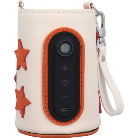 Sac chauffe-biberon portable à 26 niveaux de température réglables, universel, compatible USB, idéal pour les voyages, le camping et la maison. (1/5)