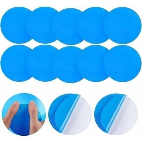 20 Pièces Rustine Piscine, Piscine Patch Kit De Réparation, Piscine Kit De Réparation, Réparation Plastique Correctifs Auto-adhésives Rustine pour Piscines Gonflables Bateaux, Bleu (1/4)