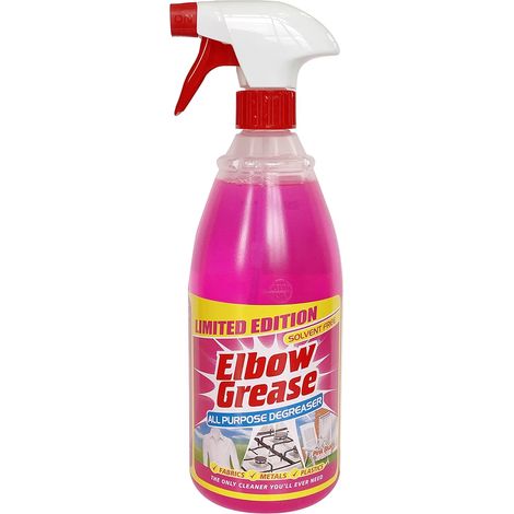 Desengrasante líquido para parrilla de cocina y baño, color rosa, forma de codo, 1 L (1/2)