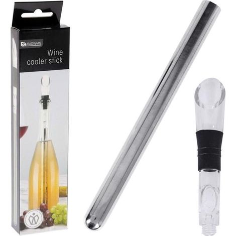 Distributeur de vin - 32 cm - Acier inoxydable - Insert réfrigérant - Pratique-AquaForge