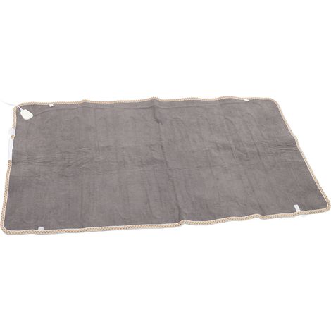 Couverture chauffante électrique à chauffage rapide, intelligente, réglable et lavable, 60 W, pour matelas chaud, grise, avec thermostat, prise européenne 220 V. (1/5)