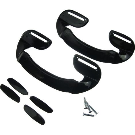 2 X Universal Black Plastic Fridge Freezer Door Grab Handle (1/3)