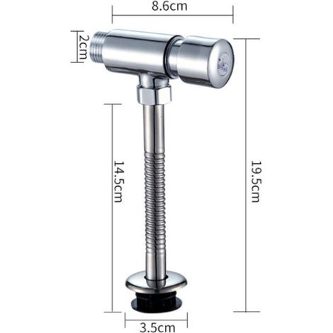 Urinoir Dissimulé Salle De Bain Toilette Automatique De Boutons De Boutons Manuels Type D'arrêt (1/4)