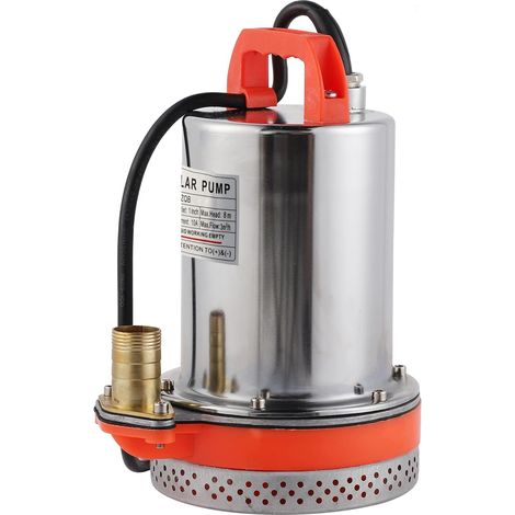 Pompe à Eau Sale Submersible de Pompe à Eau D'égout pour L'approvisionnement en Eau et le Remplissage de L'eau Débit: 3000L/H Profondeur 8M (12V) (1/5)
