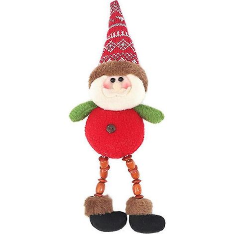 1 Stück LED-Weihnachtspuppen-Anhänger, Weihnachtsschmuck, Hängedekoration für Partys-34X9X7CM-Red (1/2)