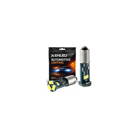 2 x AMPOULES 5 LEDS (5730) CANBUS SSMG - H6W BAX9S 12V Lampe de veilleuse Blanc (1/5)