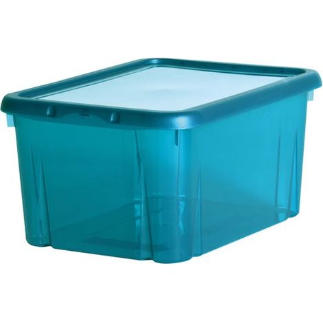 Scatola Portaoggetti Funny Box 8l Blu Turchese - Eda