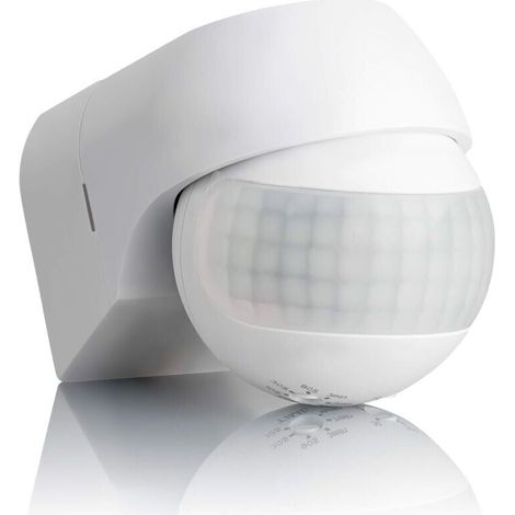 Détecteur de Mouvement Extérieur IP44, Montage en Saillie, programmable, Capteur Infrarouge, Portée 15m/ 180°, LED adapté, orientable, Max. 800W/500W (1/4)