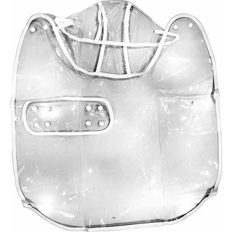 Veste imperméable pour chiens et chats, à capuche, réglable, en PVC transparent et ultra-léger, taille L, convient pour un tour de cou de 46 à 52 mm.