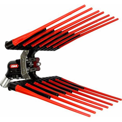 PETTINE PNEUMATICO DOPPIO RICAMBIO ABBACCHIATORE SCUOTIOLIVE MG TURBO EVO LISAM (1/5)