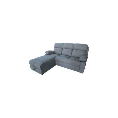 DIVANO ANGOLARE 3P RECLINER PENISOLA DX GRIGIO