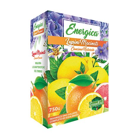 CONCIME GRANULARE LUPINI MACINATI ENERGICA - GR 750- 6 pezzi