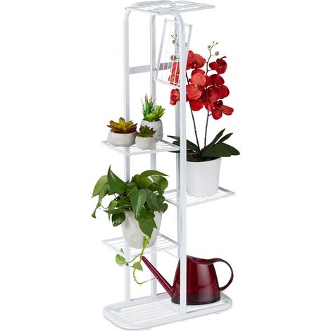 Escalera de flores en metal de 6 pisos