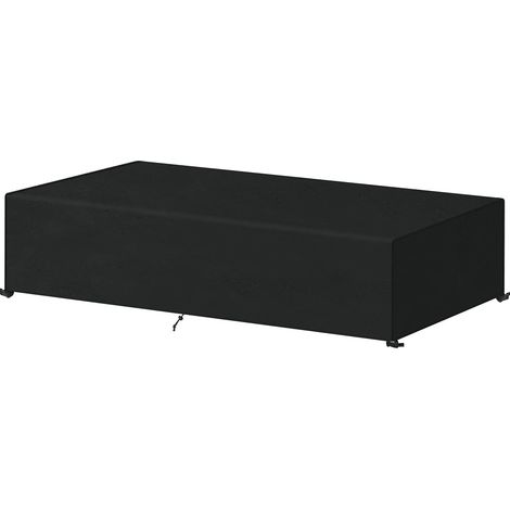 Sunbed Cover for Outdoor Sun Lounger Waterproof Protective Cover for Garden Lounger, Windproof, Anti-UV, 200 x 68 x 30 cm (1/5)