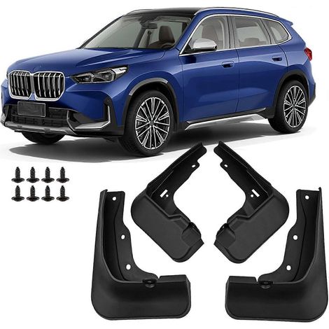 Bavettes de protection anti-éclaboussures compatibles avec BMW X1 X 2023 2024 2025, accessoires de protection avant et arrière, jeu de 4 pièces (version standard) (1/5)