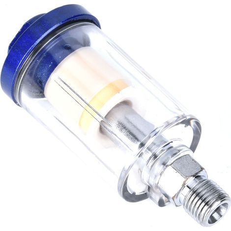 Filtre séparateur huile/eau en alliage d'aluminium 1/4 po avec 2 connecteurs pour compresseur d'air (1/3)