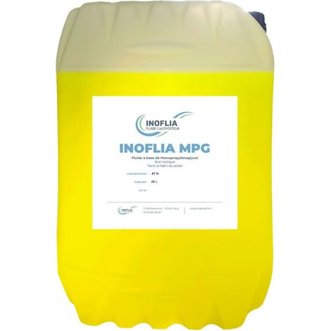 Fluide caloporteur antigel glycol dilué -23°C/+240°C - solaire, chauffage, géothermie - bidon 20L