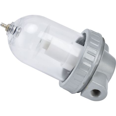 PC-Aluminiumlegierungs-Kompressorluftfilter, staub- und wasserdicht, Mini-Druckluftfilter QSL-8 G1/4, für Druckluftwerkzeuge und Kompressoren (1/5)