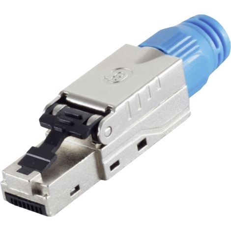 BKL Electronic  RJ-45 Stecker, werkzeuglos, STP, Cat 8.1 10121216     Silber 1 St.
