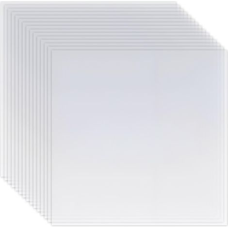 Lot de 15 Feuilles de Pochoir, Papier Plastique PET, 20,8 x 20,8 cm (1/5)