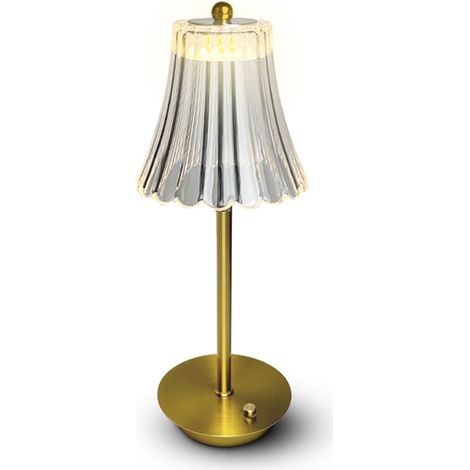 Lámpara táctil LED inalámbrica y recargable, luz decorativa para interiores, ideal para oficina, dormitorio, cafetería, hotel o restaurante. (1/5)