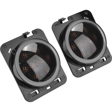 Paire de feux latéraux LED clignotants d’aile pour Jeep Wrangler JK 2007-2015 (1/5)