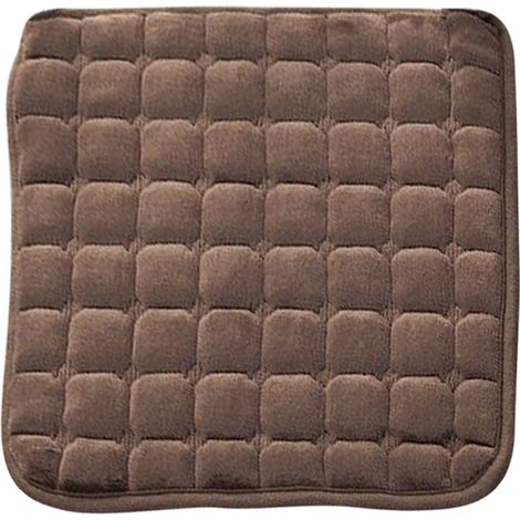 Coussin De Siege - Velours Doux Non Glissant - 45 X 45 Cm - Pour Chaise Bureau Cuisine Salle A Manger Voiture - 1 Unite (1/5)