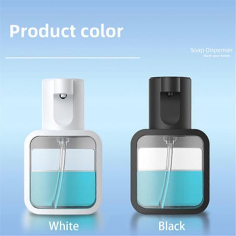 Distributeur de savon liquide automatique à 3 vitesses, rechargeable, noir (1/5)
