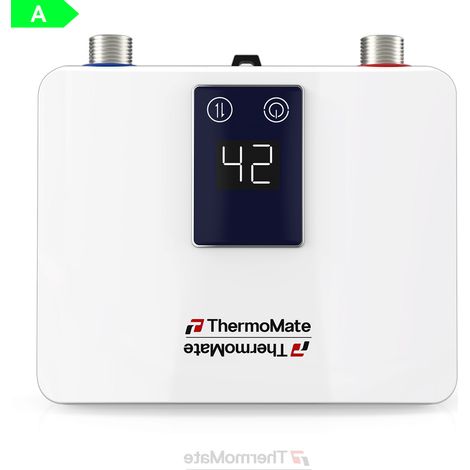 ThermoMate ET035DE Mini-Durchlauferhitzer 3,5kW 230V, Energieeff. A, CE-geprüft - Kompakt mit Stecker (1/5)