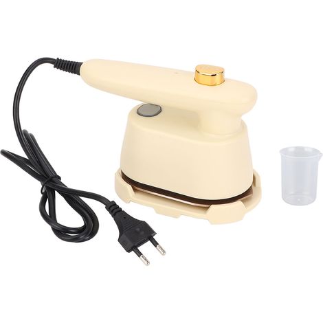 Fer à repasser vapeur portable miniature, utilisable à sec et humide, idéal pour les voyages, les dortoirs et les camping-cars (prise UE 220 V). (1/5)