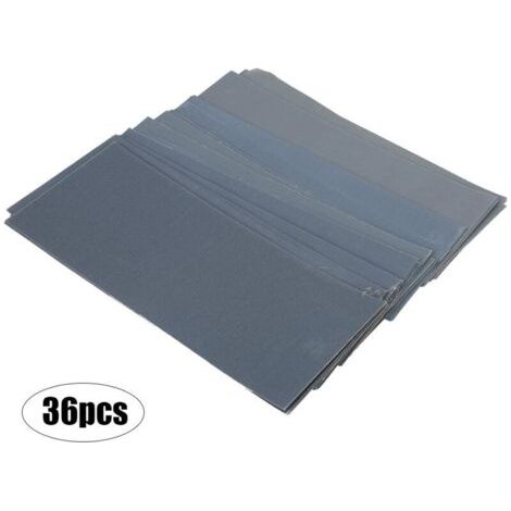 BUNTHAUS Ensemble de 36 papiers de verre 400-3000 pour le polissage